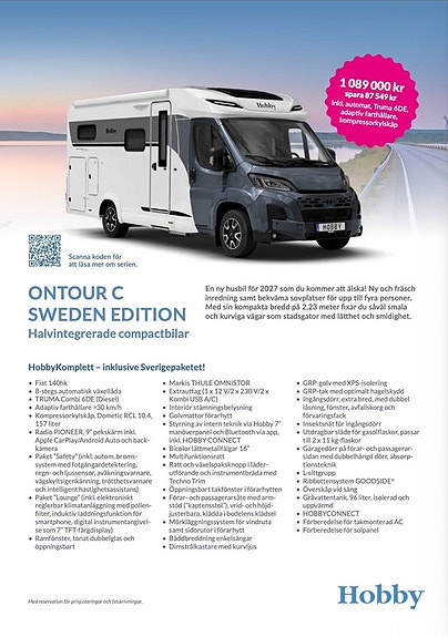 Hobby ONTOUR C Sweden Edition 680 GE 2 of 10