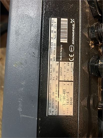 Grundfos MGE132SB2-FF265-F1 - 3 stk. industripumper med Danf 9 of 10