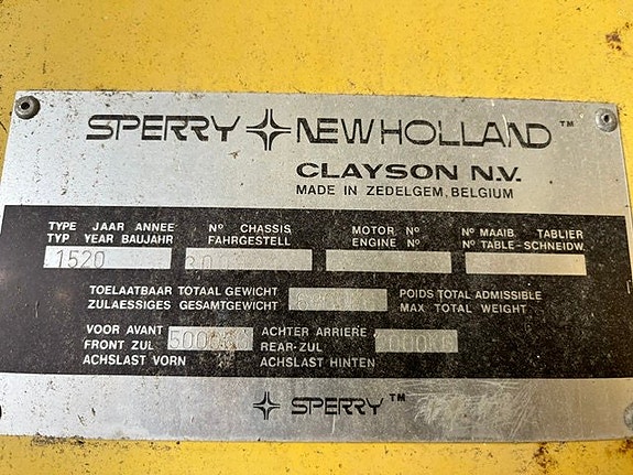 New Holland Clayson 1520 med hytt 7 of 12