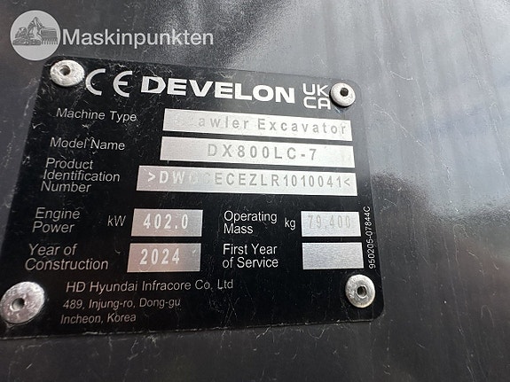Develon 800LC 12 of 27