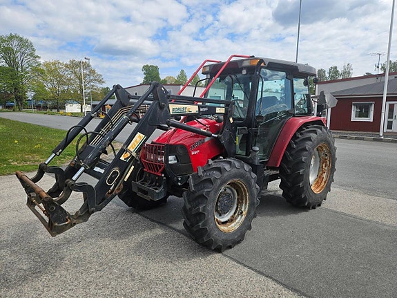 Case IH JX90U skogsutrustad + MF 3080 med lastare