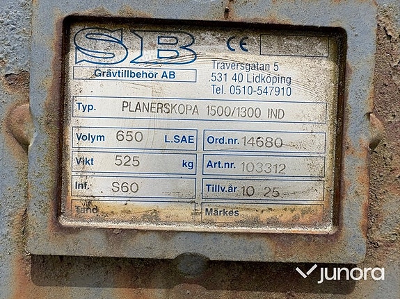 Planeringsskopa - SB, S60 5 of 5