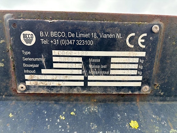Beco jordskopa 2200 L, 2,70 m, St Bm 5 of 5
