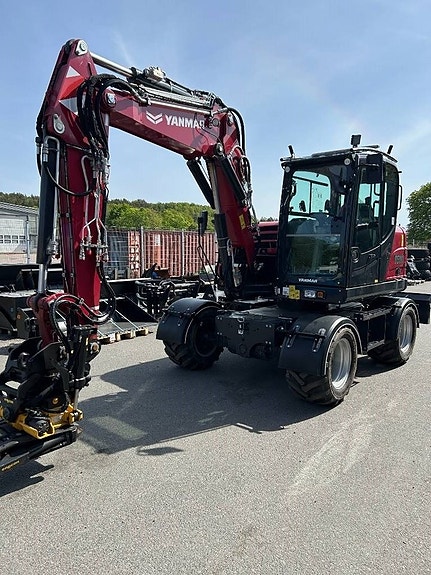 Yanmar B95W hjulgrävare demokörd