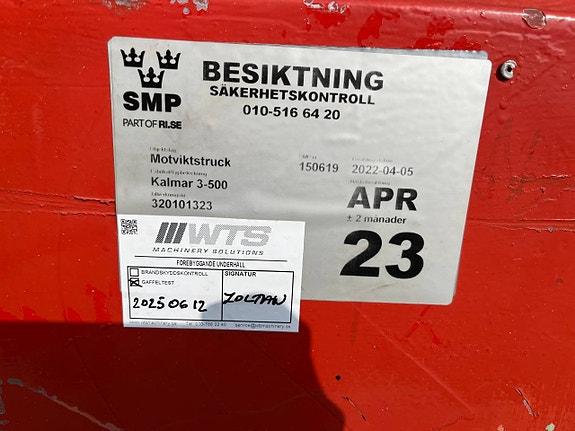 Dieseltruck Kalmar 3-500 10 of 12