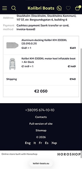 Kolibri KM-330 DXL med aluminiumdurk & Air Deck 14 of 15