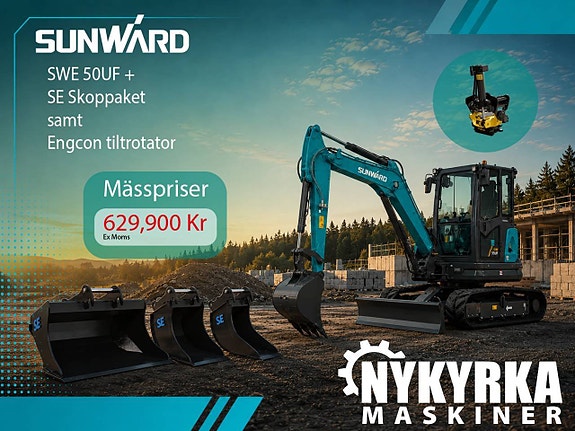 KAMPANJ! ALLT-I-ETT! Sunward - 5,5ton - Kubota motor