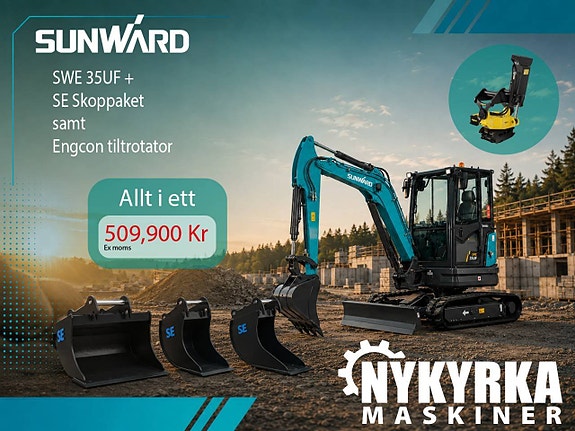 KAMPANJ! ALLT-I-ETT! Sunward - 3,9ton - Kubota motor
