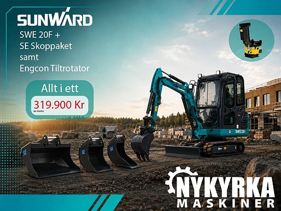 KAMPANJ! ALLT-I-ETT!  Sunward - 2ton - Yanmar motor