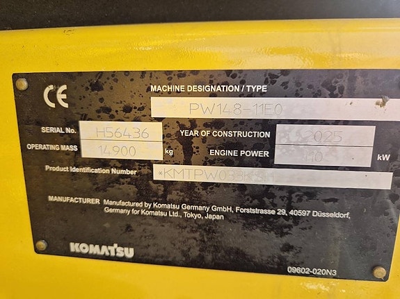 Komatsu PW148-11E0 11 of 11