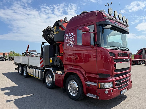 BODBIL SCANIA R490 STOR KRAN MED JIBB LÅGMIL