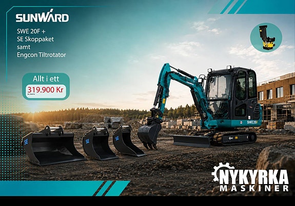 KAMPANJ! ALLT-I-ETT!  Sunward - 2ton - Yanmar motor