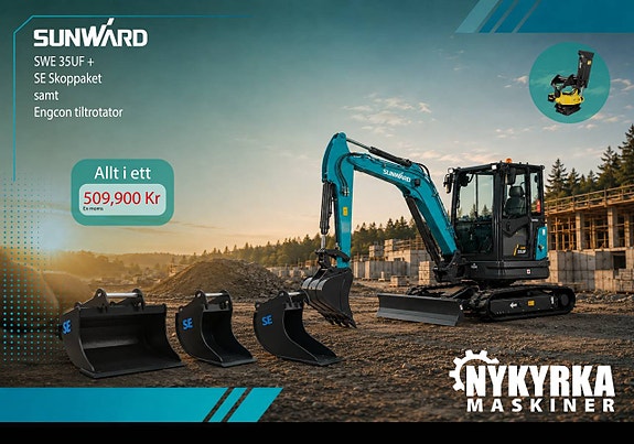 KAMPANJ! ALLT-I-ETT! Sunward - 3,9ton - Kubota motor