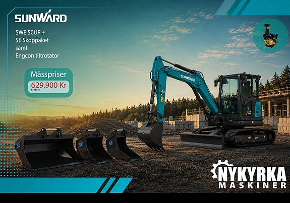 KAMPANJ! ALLT-I-ETT! Sunward - 5,5ton - Kubota motor