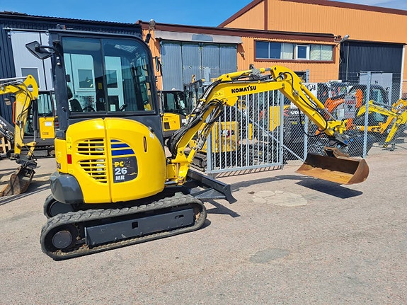MINIGRÄVARE KOMATSU PC26 MR3 Ny TILT 3st beg. skopor 2 of 10