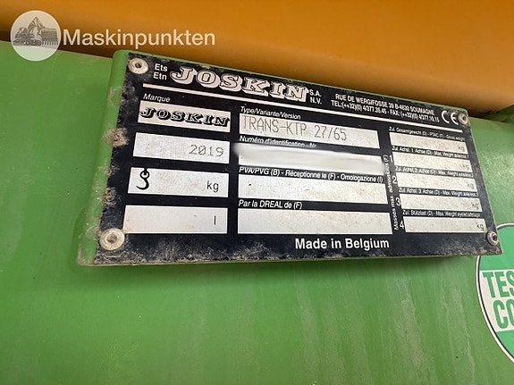 Joskin TRANS-KTP 27/65 maskinvagn 12 of 27