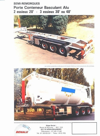 Benalu Tippcontainerchassi 20 eller 30 eller40 fot 3 of 6