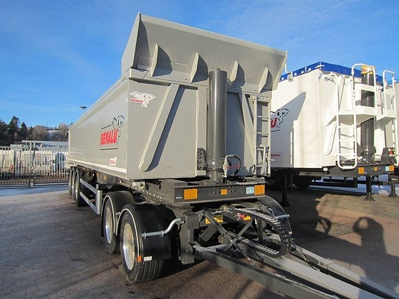 Benalu Vikt 7,7ton 5 axlad tippsläpvagn Dubbelmont. 45ton 3 of 12