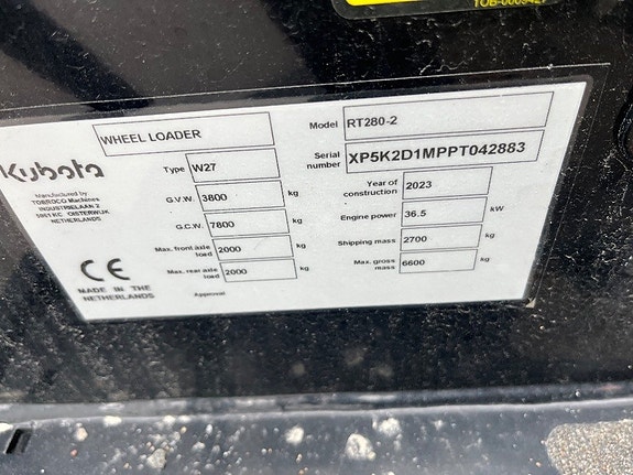 Kubota RT 280-2 7 of 7