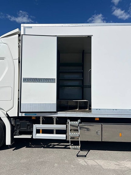 Scania G320 4x2 Maskintransport, Borrigg, Servicebil 10 of 12