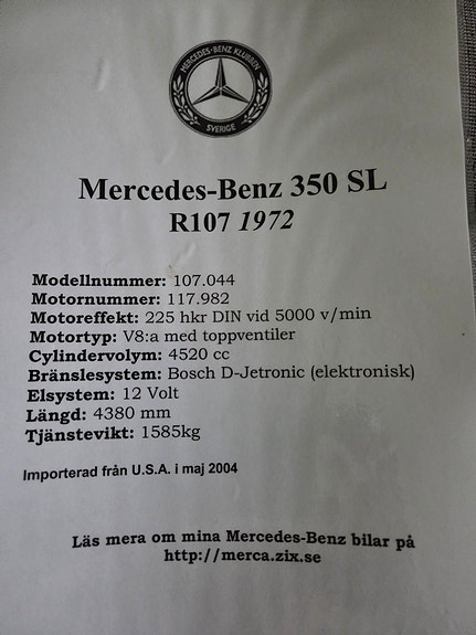 Mercedes-Benz 350 SL 8 of 8