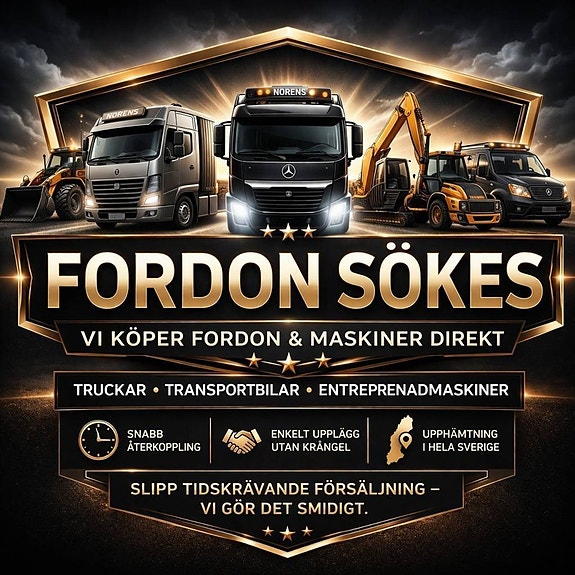 Vi köper din lastbil / maskin – snabb affär!