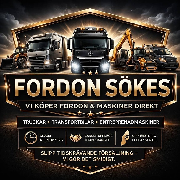 Vi köper din lastbil / maskin – snabb affär!