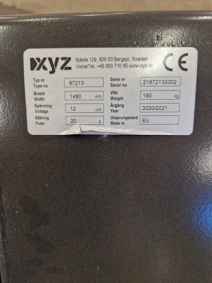 XYZ Sandspridare Compact 1,3 Elektrisk 5 of 5