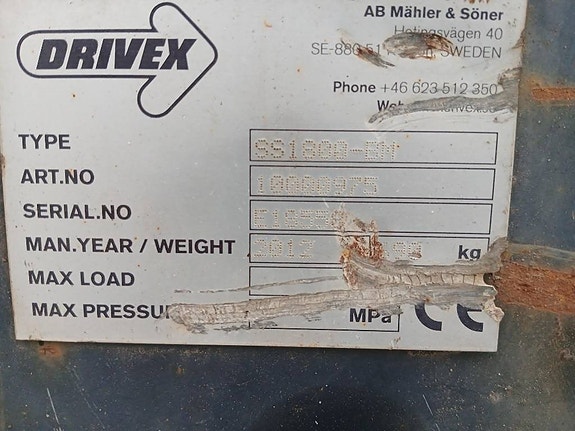 Drivex SS 1800-BM, Sandspridarskopa, V: 1800L, B:2450mm 5 of 5