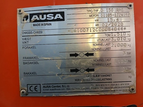 Ausa D 150 AHG, Minidumper 18 of 18