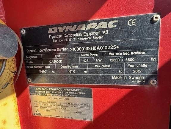 Dynapac CA 5000D, Vält 16 of 16