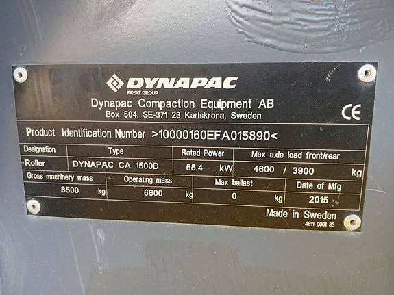 Dynapac CA1500 D, Vält 18 of 18