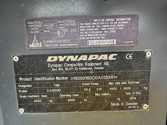 Dynapac CA1500D 12 of 18