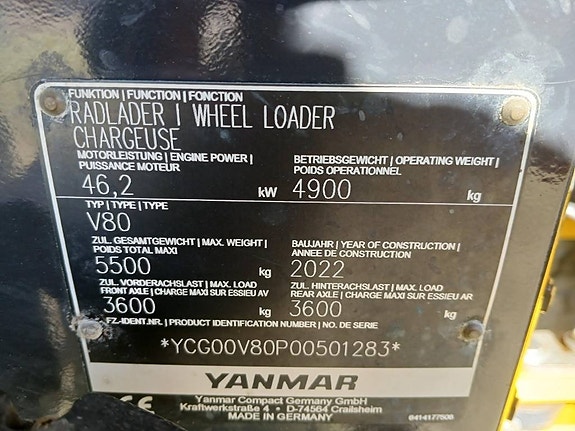 Yanmar V80, Kompaktlastare 22 of 22