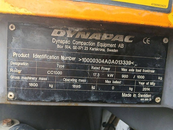 Dynapac CC 1000, Vält 15 of 15