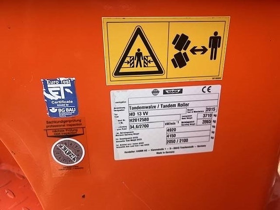 Hamm HD 13 VV, Vält 11 of 11