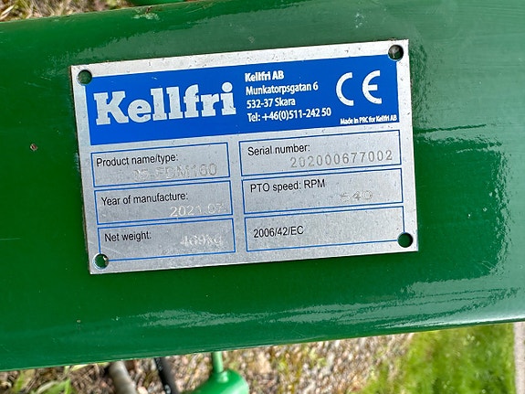 Rotorslåtter Kellfri 35-FDM160, reparationsobjekt 6 of 22