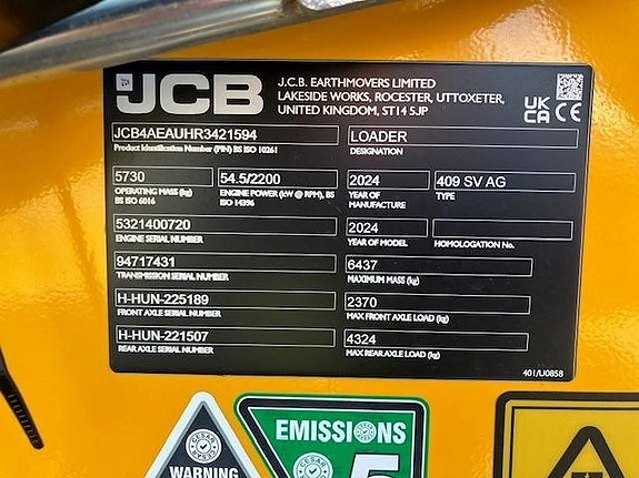 JCB 409 Nordic Edition 9 of 9
