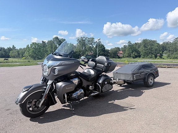 Indian Roadmaster med specialbyggt släp 19 of 27