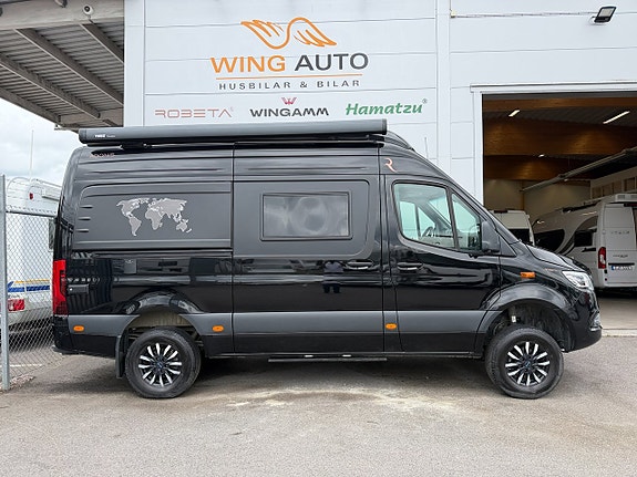 Robeta Adonis Mercedes 4x4 190HK AUT (Dubbelbädd & popup tak) Inverter Adapt farthållare, Litiumbatteri, Solcell, kvarnt 17 of 21