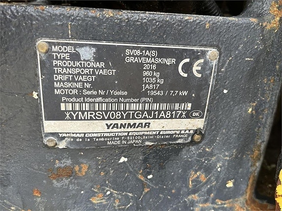 Yanmar SV08-1A 10 of 10