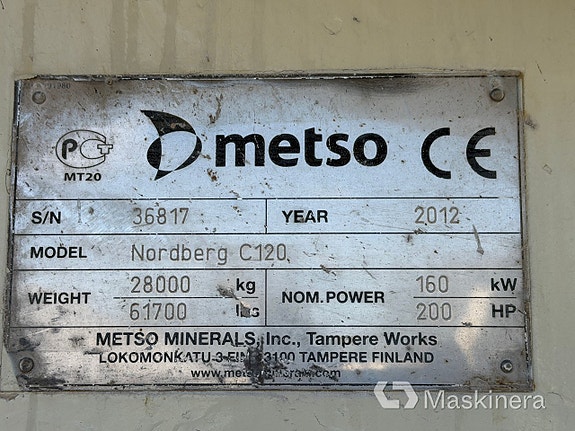 Krossverk Metso LT 120E Med ny motor 17 of 27