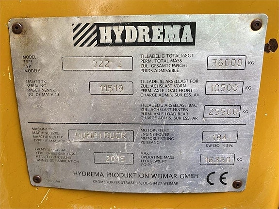 Hydrema 922D 10 of 10