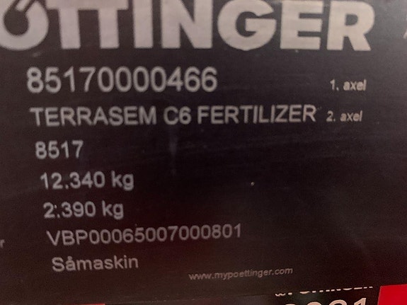 Pöttinger Terrasem C6 Fertilizer med frösålåda 5 of 9