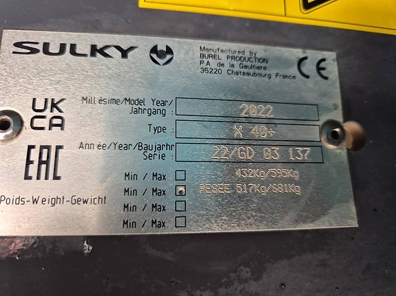 Sulky gödningsspridare X 40+ Econov 9 of 10