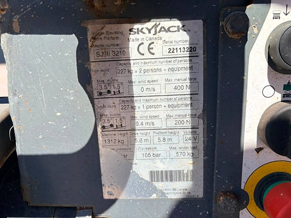 SkyJack SJ III 3219 12 of 12