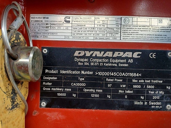 Dynapac CA3500 D, Vält 18 of 18