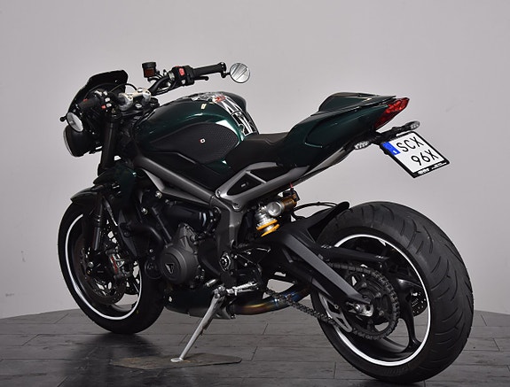 Triumph Triple Street RS Slip on/  Folierad i british racing green/ Fint skick 5 of 18