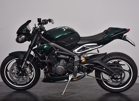 Triumph Triple Street RS Slip on/  Folierad i british racing green/ Fint skick 4 of 18