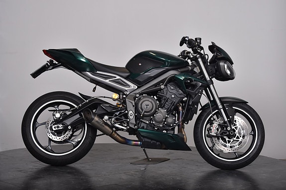 Triumph Triple Street RS Slip on/  Folierad i british racing green/ Fint skick 8 of 18